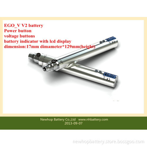 Common Mini Usego-V V2 Mega 1200mAh Variable Voltage Battery Same Button with EGO-T's Fit All Atomizers/Cartomizers with LCD Battery Monitors Battery Indicators